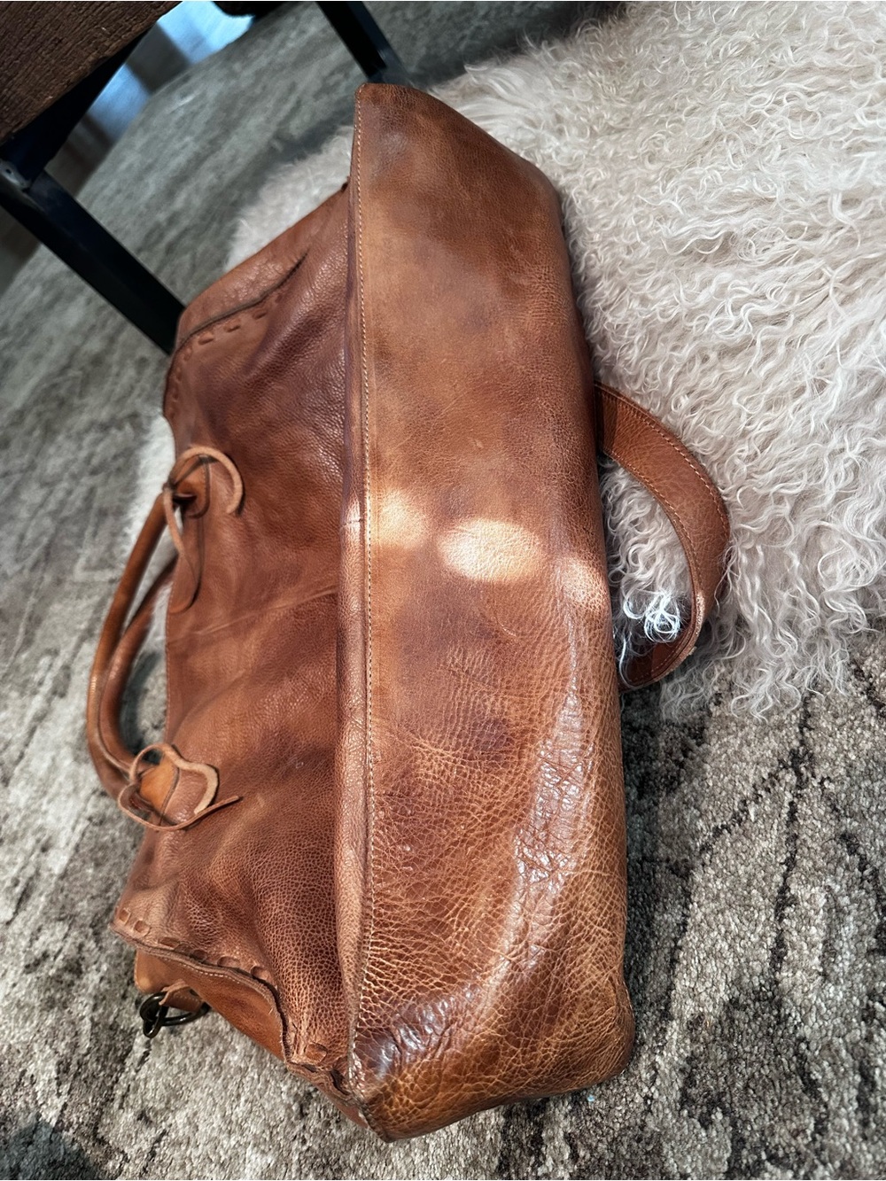 BedStu Rockaway Leather Tote Handbag-Like New! - Picture 4 of 5